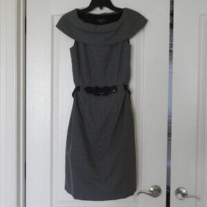 Tahari Cowl Neck Sheath Dress, Size 4, Arthur Levine Business Career Lined